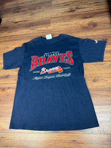 Atlanta Braves T Shirt Large Vintage 90s Baseball