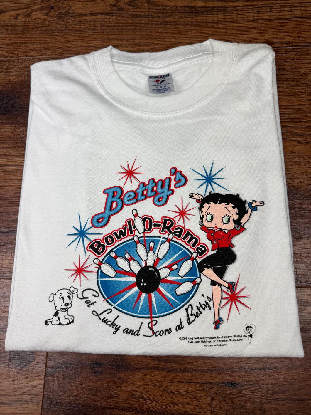 Betty Boop T Shirt XL Vintage Y2K 2000s Bowling Cartoon