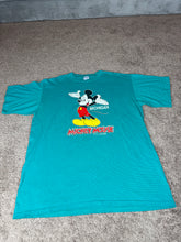 Load image into Gallery viewer, Mickey Mouse T Shirt XL Vintage Velva Sheen Striped Michigan Cartoons
