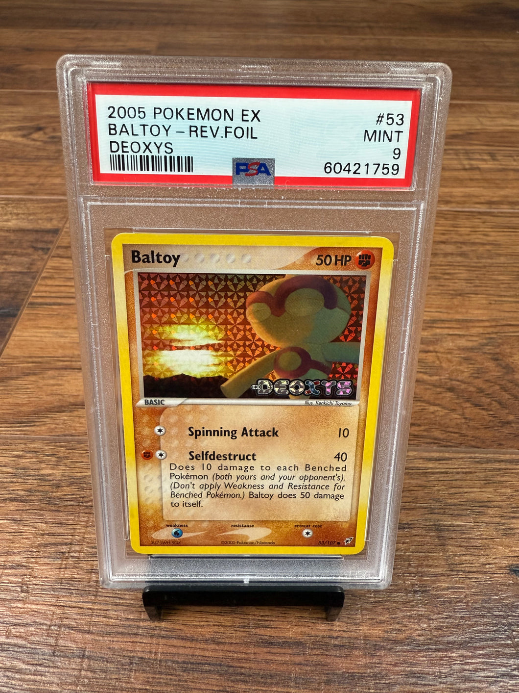 Baltoy Reverse Holo PSA 9 Pokémon Card TCG Vintage