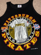 Load image into Gallery viewer, Pittsburgh Pirates Tank Top Medium Vintage Logo Athletic Baseball T Shirt
