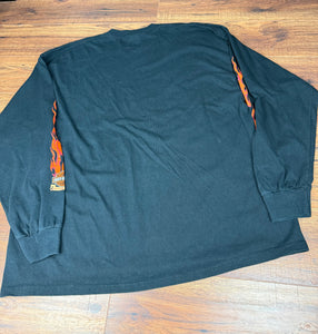 Harley Davidson T Shirt 3XL Vintage Y2K Flames Longsleeve Australia Biker