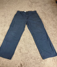 Load image into Gallery viewer, Carhartt Pants 38x30 Workwear Carpenter Navy Blue
