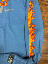 Load image into Gallery viewer, Nike T Shirt Small Medium Longsleeve Flames YOUTH Large Vintage 2000s Y2K

