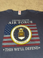 Load image into Gallery viewer, United States Air Force T Shirt XL Military Vintage 2000s
