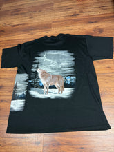 Load image into Gallery viewer, Nature T Shirt Large Wolf Vintage 90s
