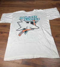 Load image into Gallery viewer, San Jose Sharks T Shirt Large Vintage Hockey
