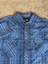 Load image into Gallery viewer, Wrangler Button Down Shirt Large XL Vintage 2000s Western Cowboy
