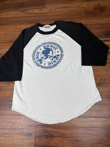 Sonic The Hedgehog T Shirt Medium Vintage 2000s Y2K Video Games Raglan