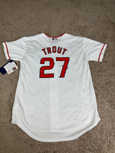 Load image into Gallery viewer, Los Angeles Angels Jersey YOUTH LARGE Men’s Small Mike Trout New NWT Majestic
