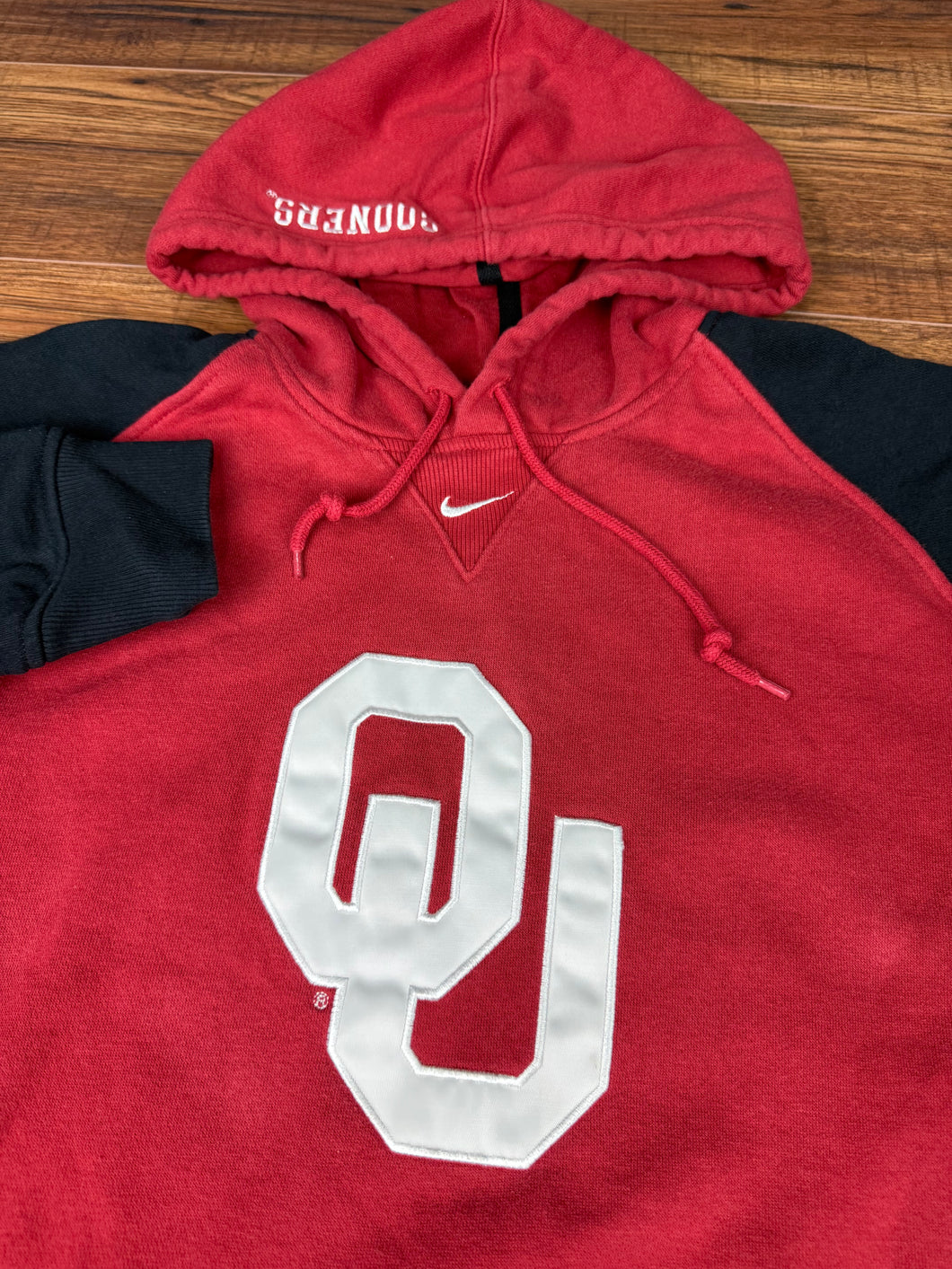 Nike Hoodie Medium Large Vintage Center Swoosh Oklahoma Sooners Sweatshirt
