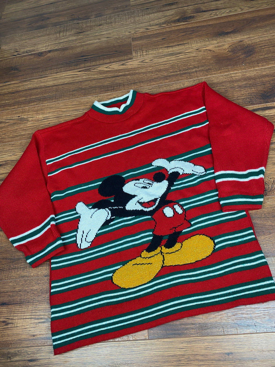 Christmas Sweater Medium Vintage Mickey Mouse Disney