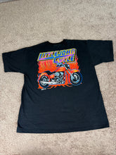Load image into Gallery viewer, Biker T Shirt XL Vintage 2000s Y2K Motorcycles Flames
