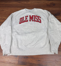 Load image into Gallery viewer, Champion Sweatshirt Medium Reverse Weave Ole Miss Crewneck College
