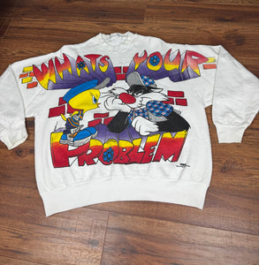 Looney Tunes Sweatshirt Large XL Vintage Crewneck