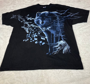 Nature T Shirt 2XL Vintage Wolf New