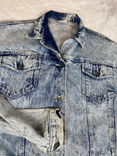 Load image into Gallery viewer, Vintage Jean Jacket XL Sears Acid Wash Denim
