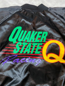 Quaker State Satin Jacket XL Mens Vintage Racing Coat