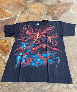 Liquid Blue T Shirt Large 2010s Dragon New